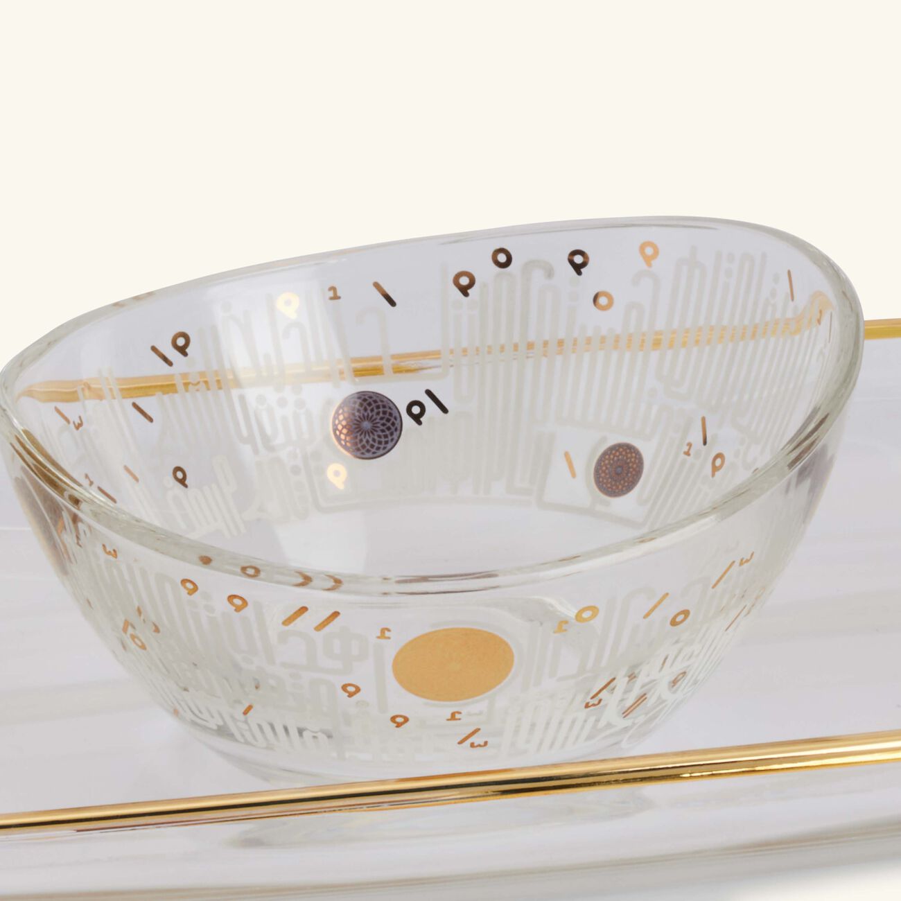 dimlaj hayat serving bowl and tray gold set of 4