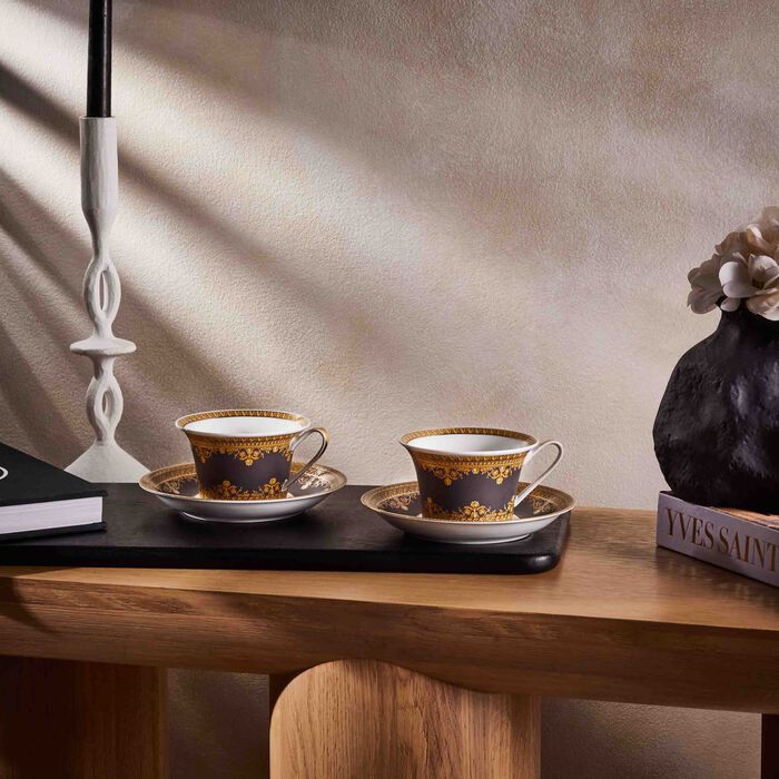 versace i love baroque nero tea set black