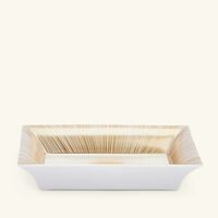 bernardaud sol ashtray rectangular small gold