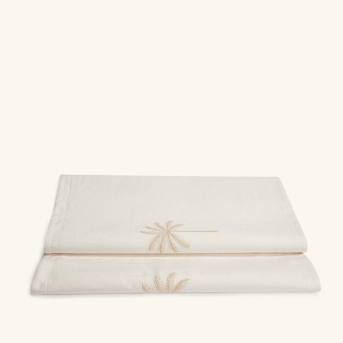 catherine denoual palm tree runner beige