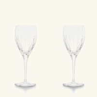 christofle iriana wine glass clear set of 2