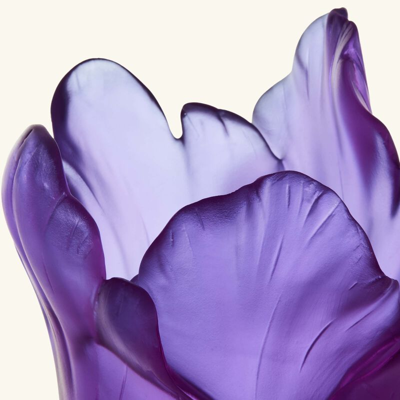 دوم مزهرية توليب صغيرة وردية