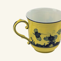 ginori 1735 oriente italiano citrino mug yellow