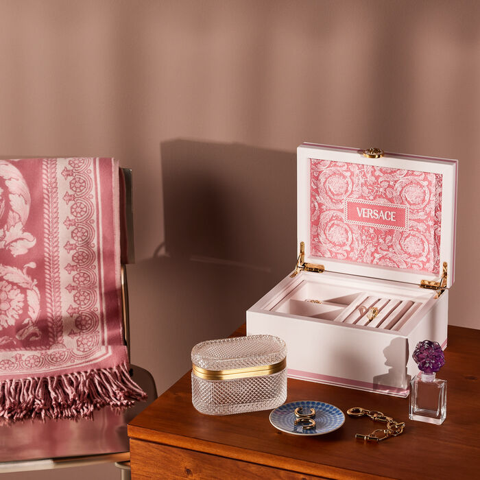 versace barocco jewelry box medium pink