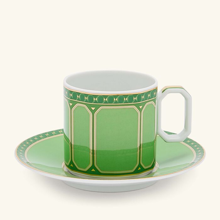 rosenthal signum fern coffee cup saucer green