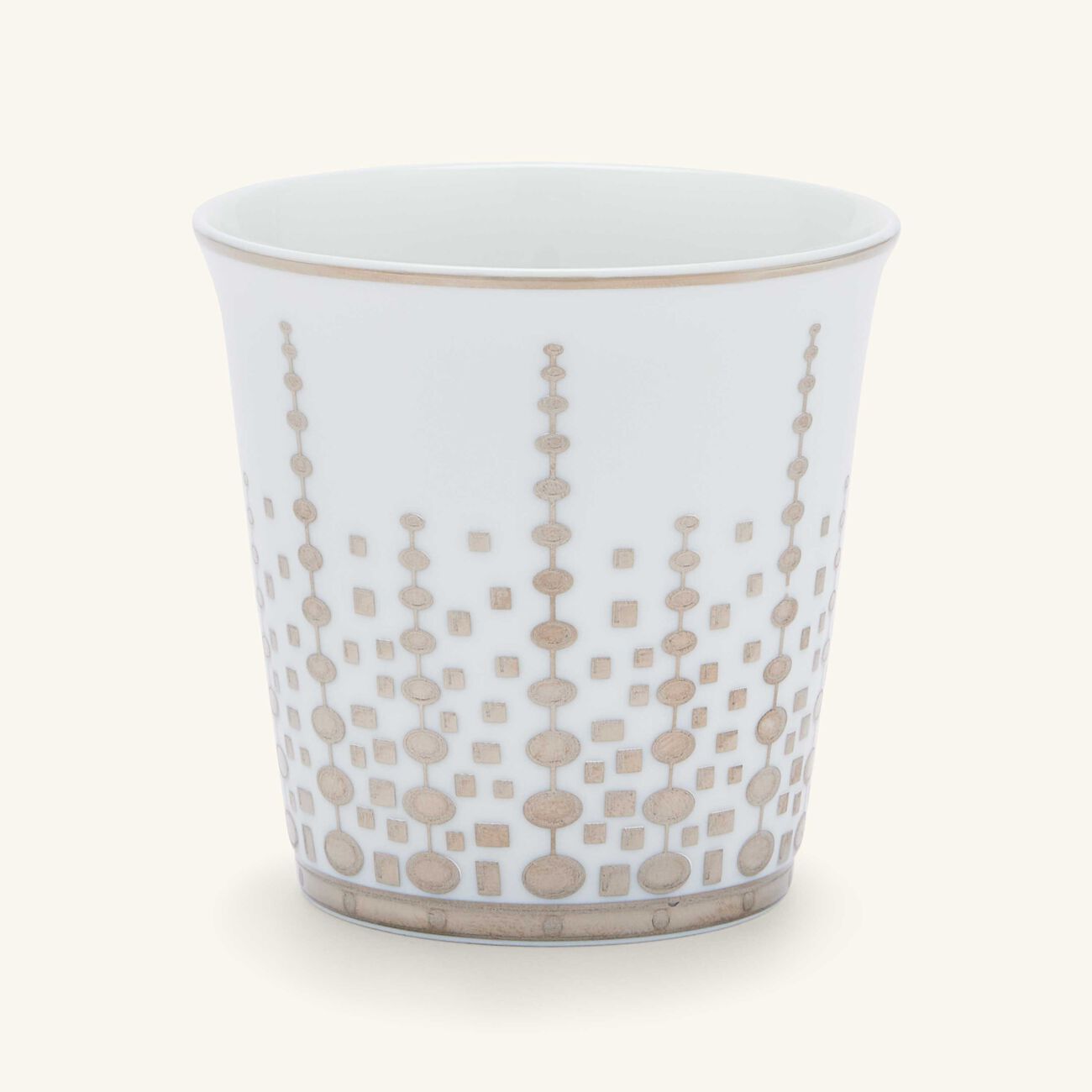 bernardaud or azur tumbler with candle