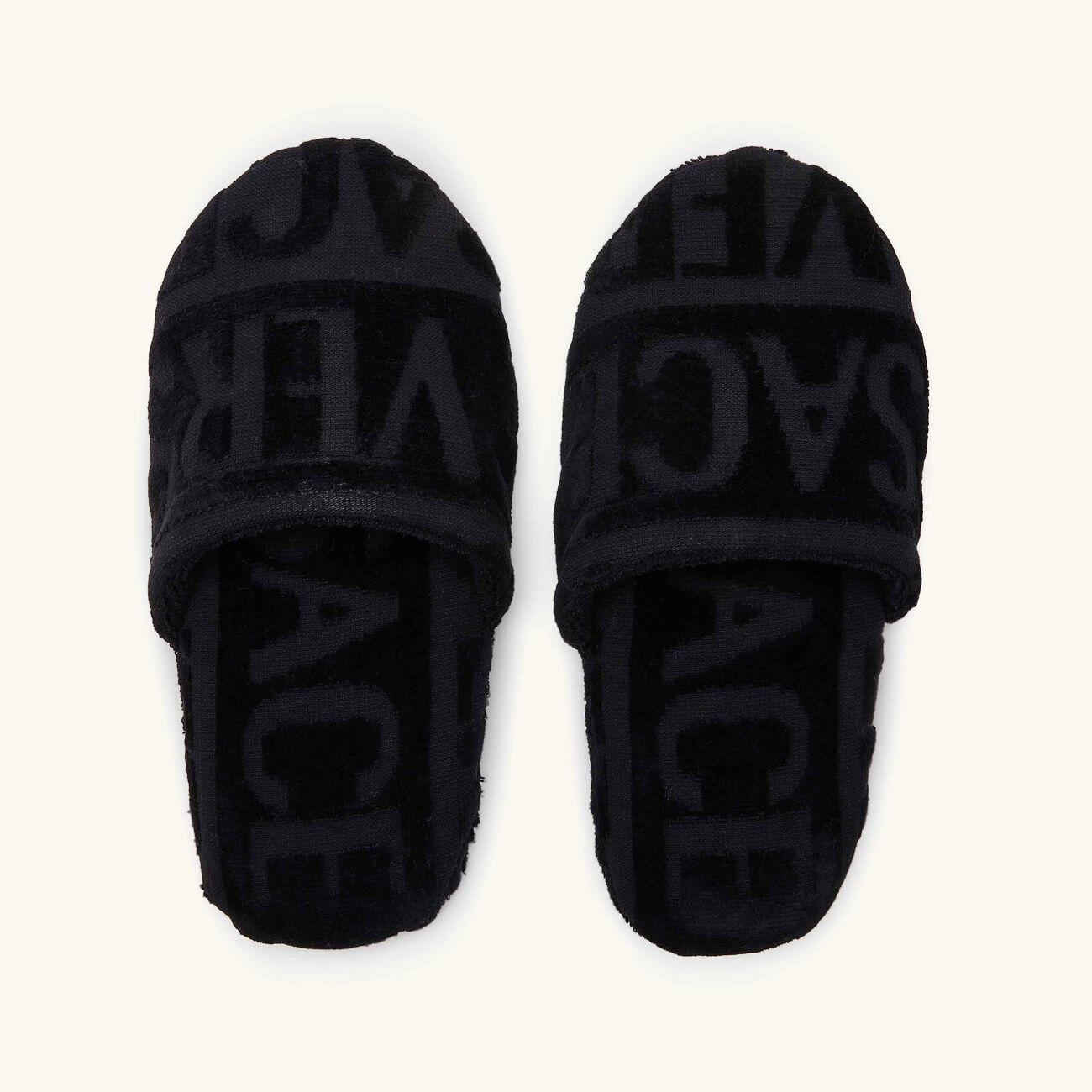 versace allover slippers extra large black