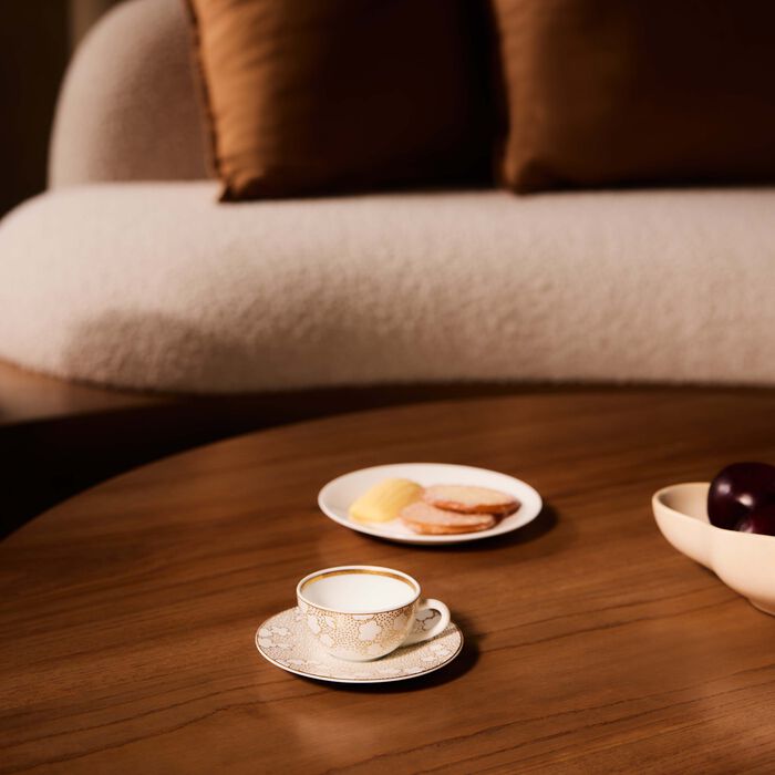 bernardaud reves coffee cup saucer gold