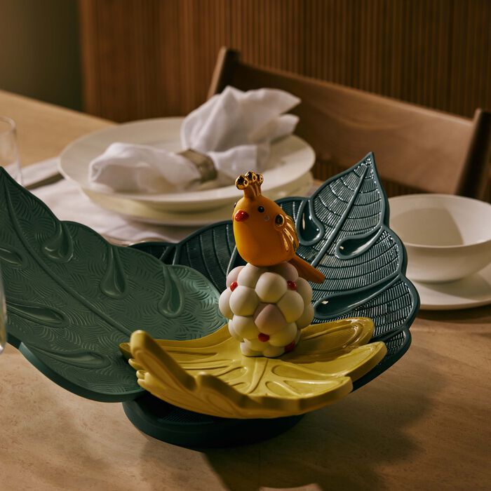 lladro utopical centerpiece green