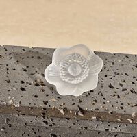 lalique anemone flower sculpture small clear