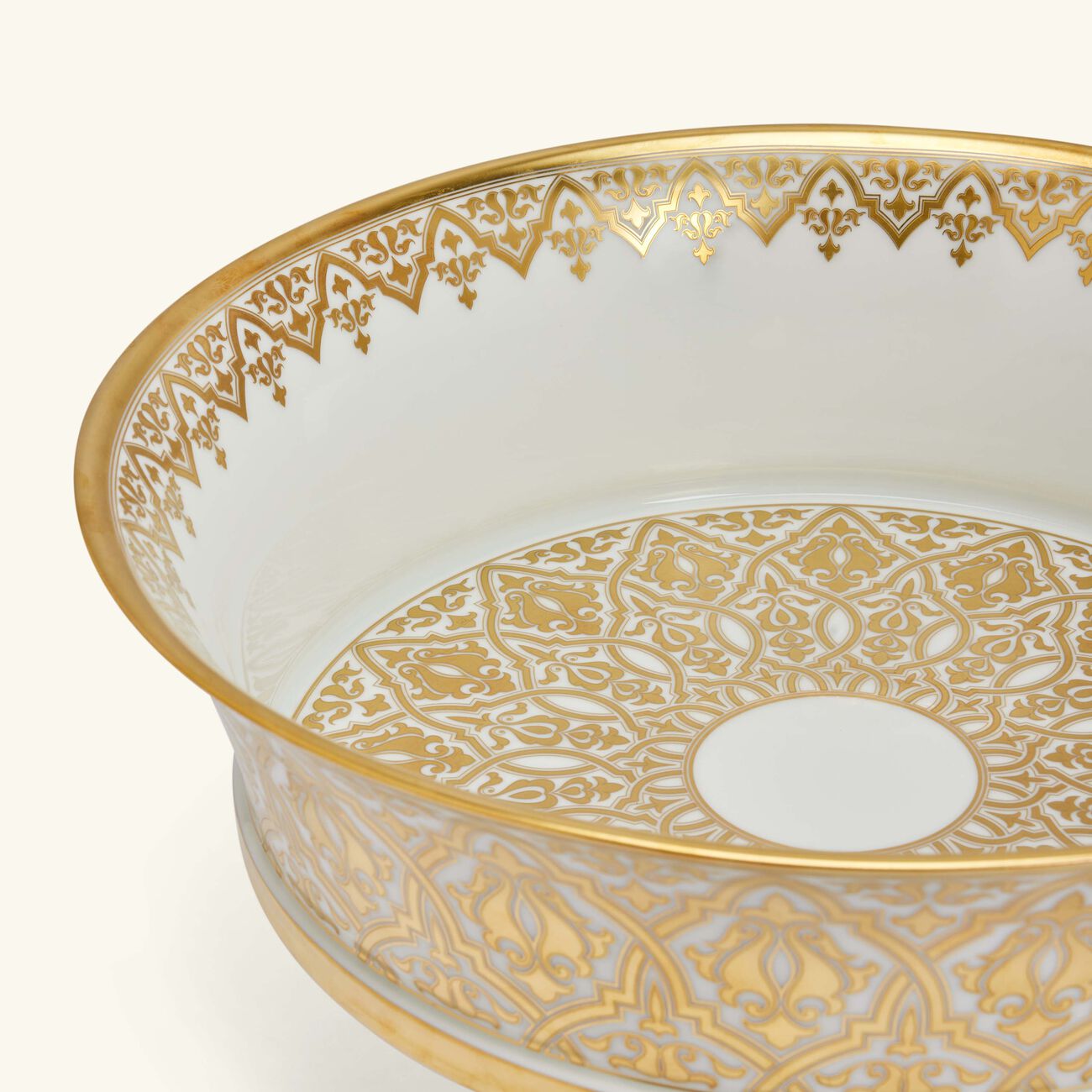 bernardaud venise footed cake stand gold