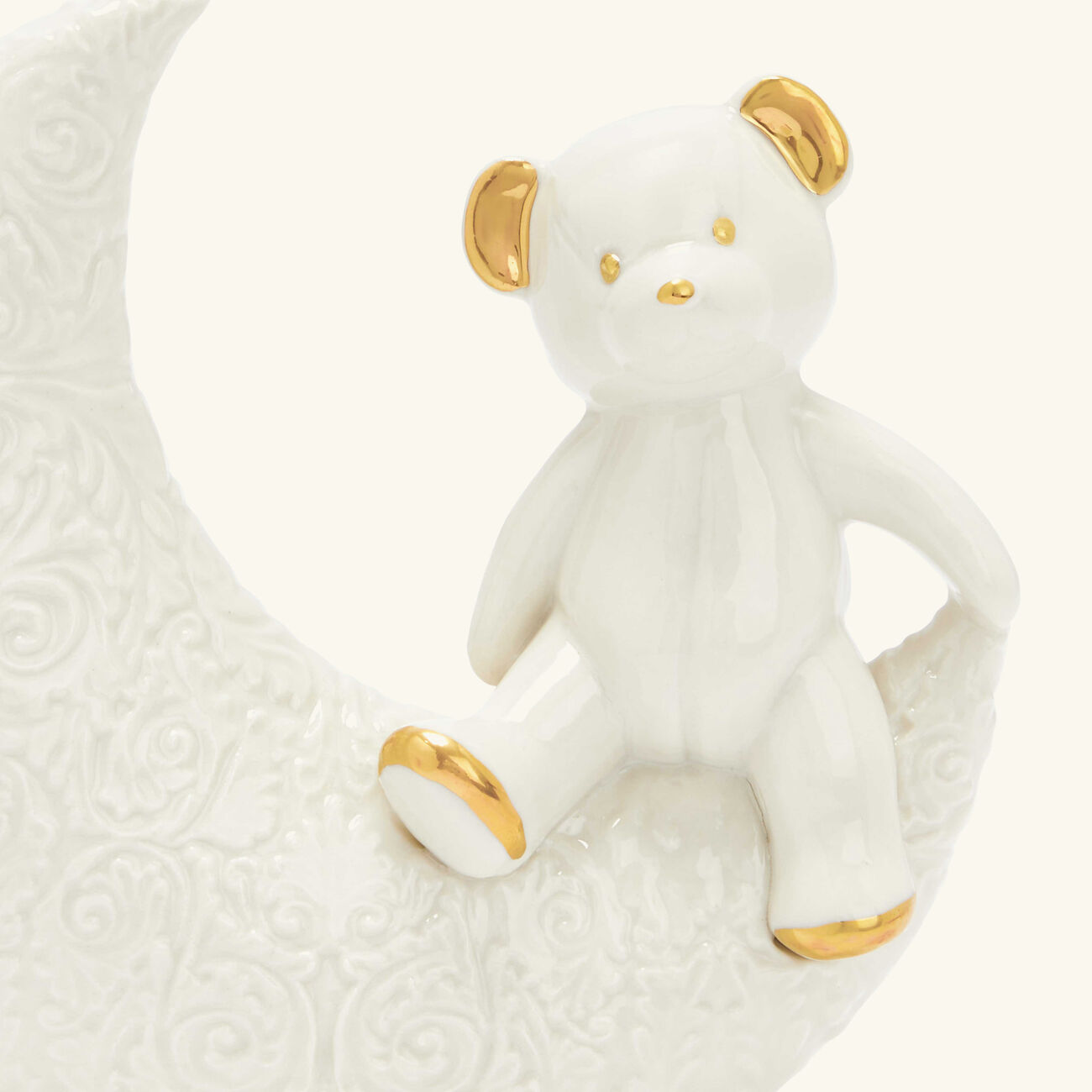 villari teddy on the moon figurine mini white