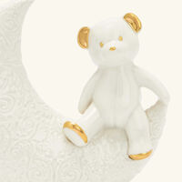 villari teddy on the moon figurine mini white