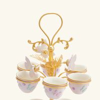 villari blooming butterfly arabic coffee cup holder pink