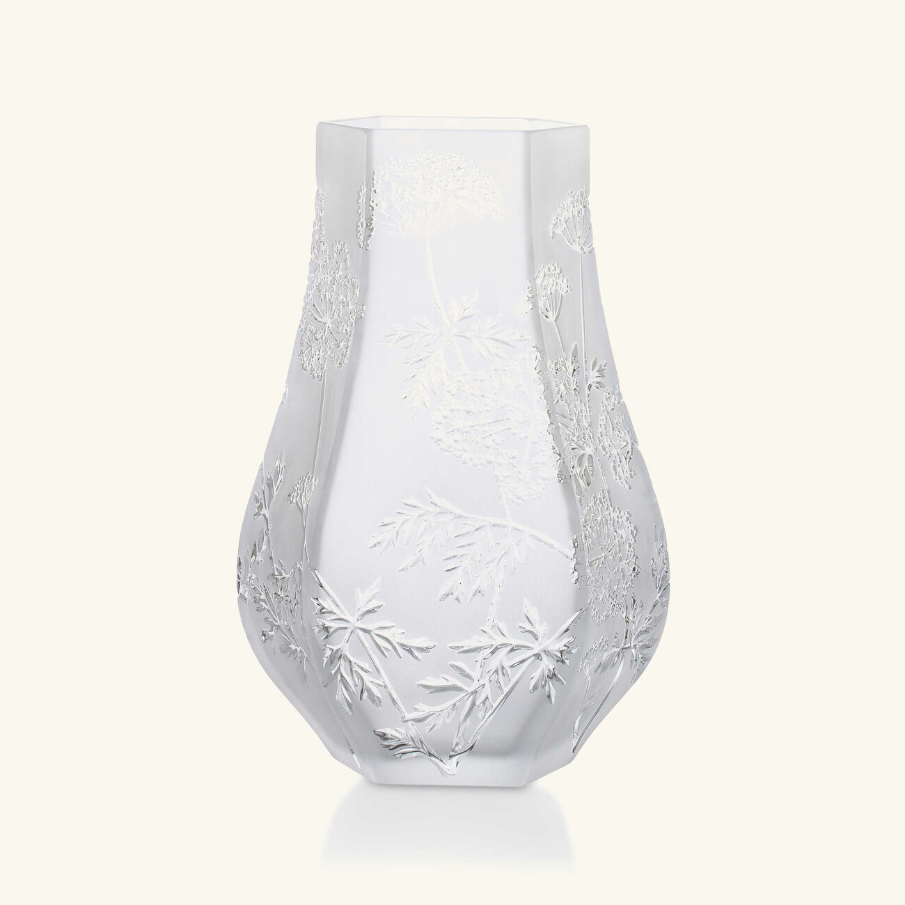 lalique umbels vase medium clear