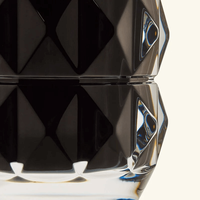 baccarat louxor vase round small black