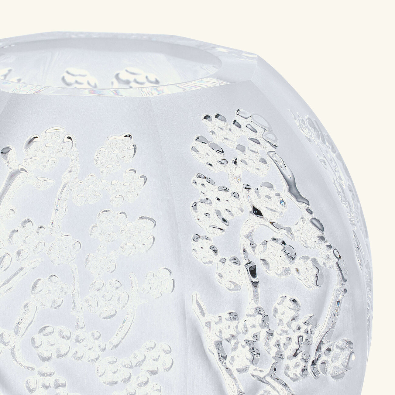 lalique sakura vase mini clear