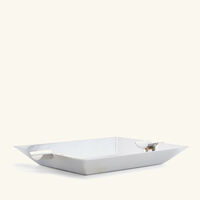 christofle uni club ashtray rectangular small silver plated