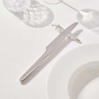 christofle gallia dog cat knife rests