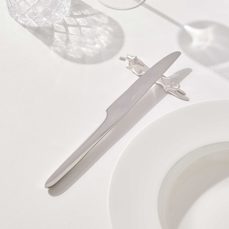 christofle gallia dog cat knife rests