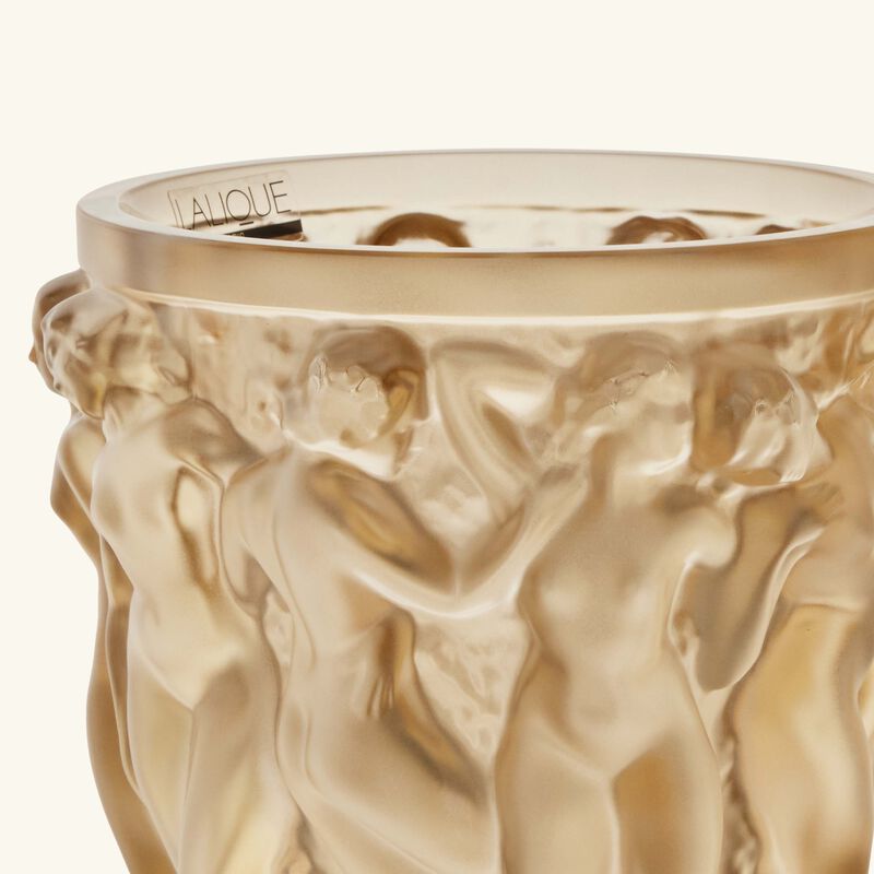 Bacchantes Vase Mini Gold lalique bacchantes vase mini gold