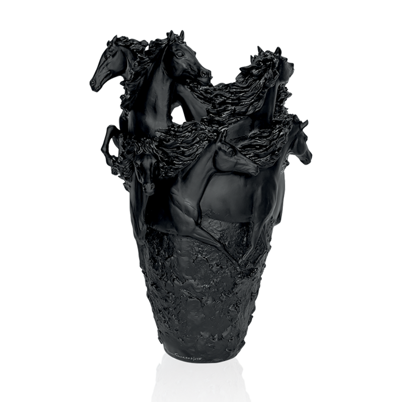 Horse Black Horse Magnum Vase, large