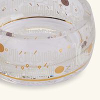 دملاج منفضة حياة شفافة بتصميم مستدير