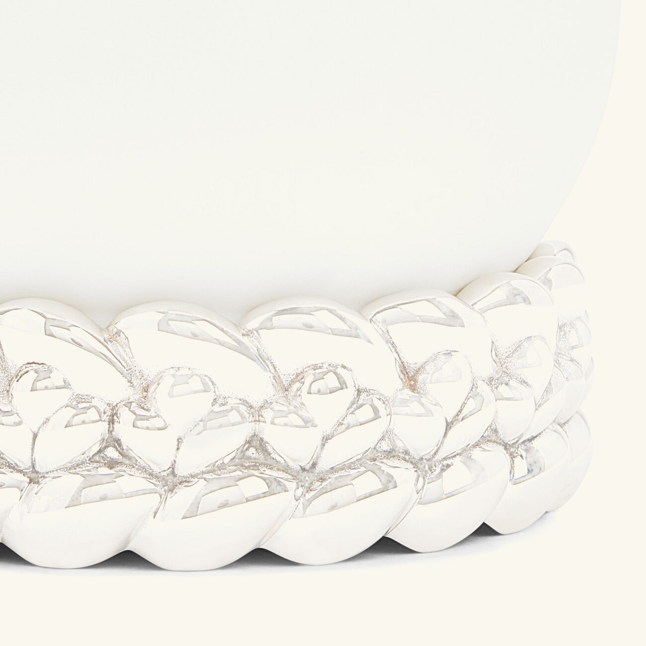 christofle babylone vase small white