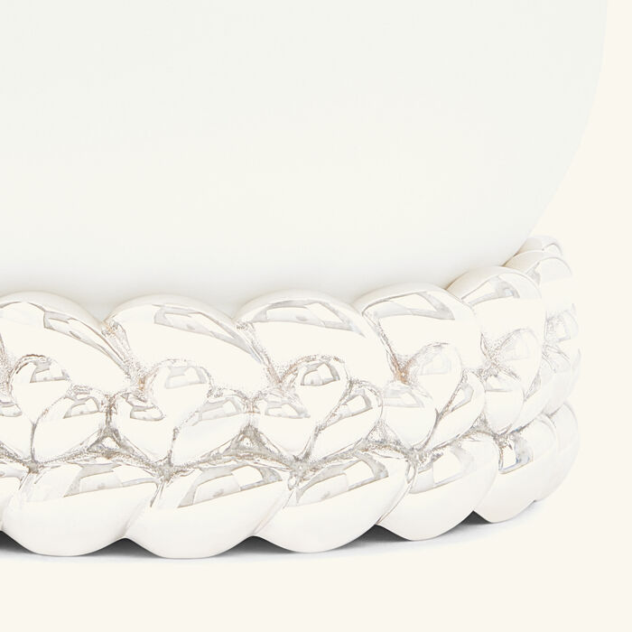 christofle babylone vase small white
