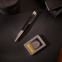 st dupont d initial ballpoint pen black