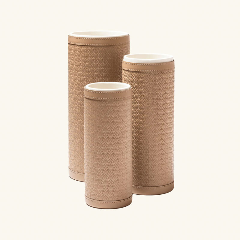 Elie Saab Torrone Vase Round Medium Beige giobagnara elie saab torrone vase round medium beige