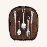 christofle carrousel 24 piece flatware set silver plated