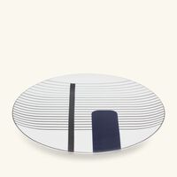 bernardaud oscar dinner plate round black 27cm