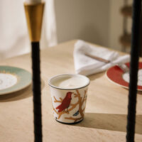 bernardaud aux oiseaux tumbler with candle
