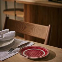 versace la greca signature bread butter plate round red 16cm