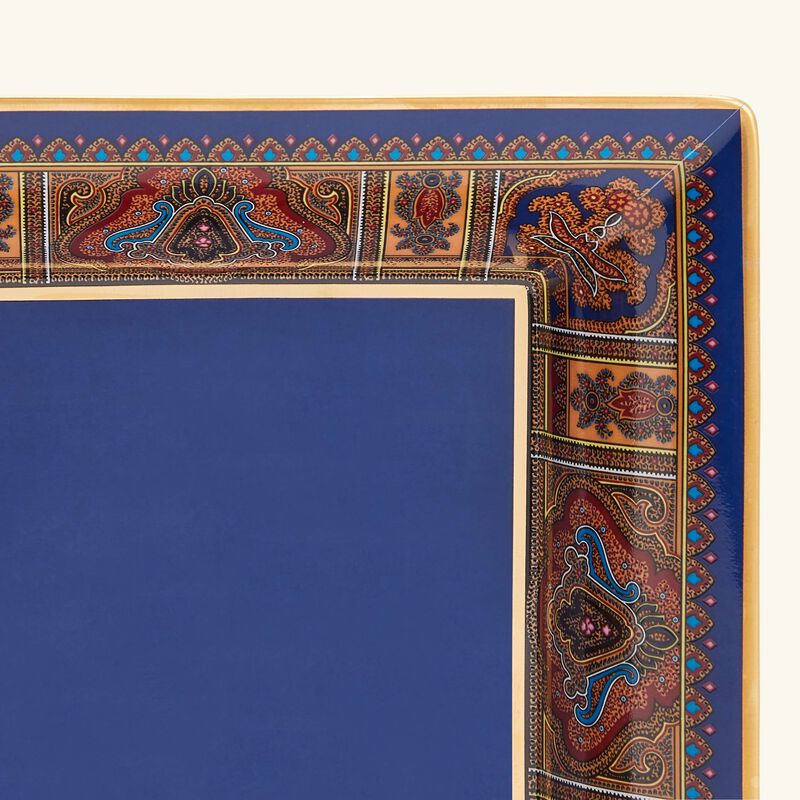 etro cachemire trinket tray square small blue
