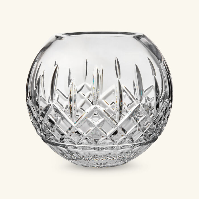 waterford lismore rose vase bowl medium clear