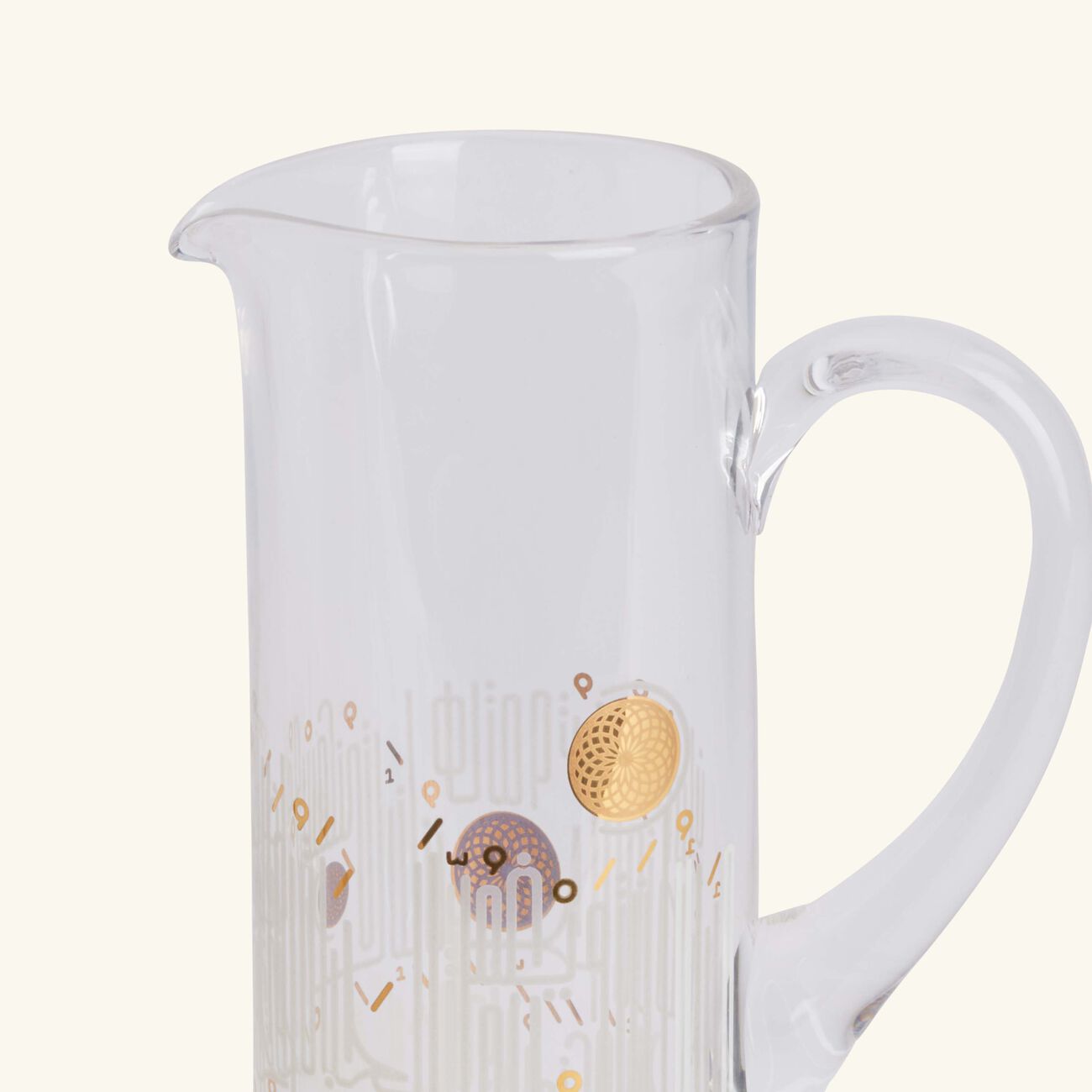 dimlaj hayat drinking glass and jug gold set of 7