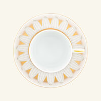 Or d'Abeille Tea Cups and Saucers White Set of 2 daum or d abeille tea cups and saucers white set of 2