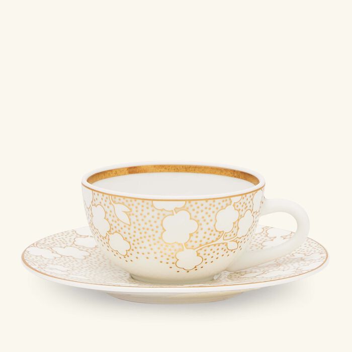 bernardaud reves coffee cup saucer gold