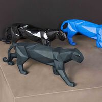lladro panther sculpture small black