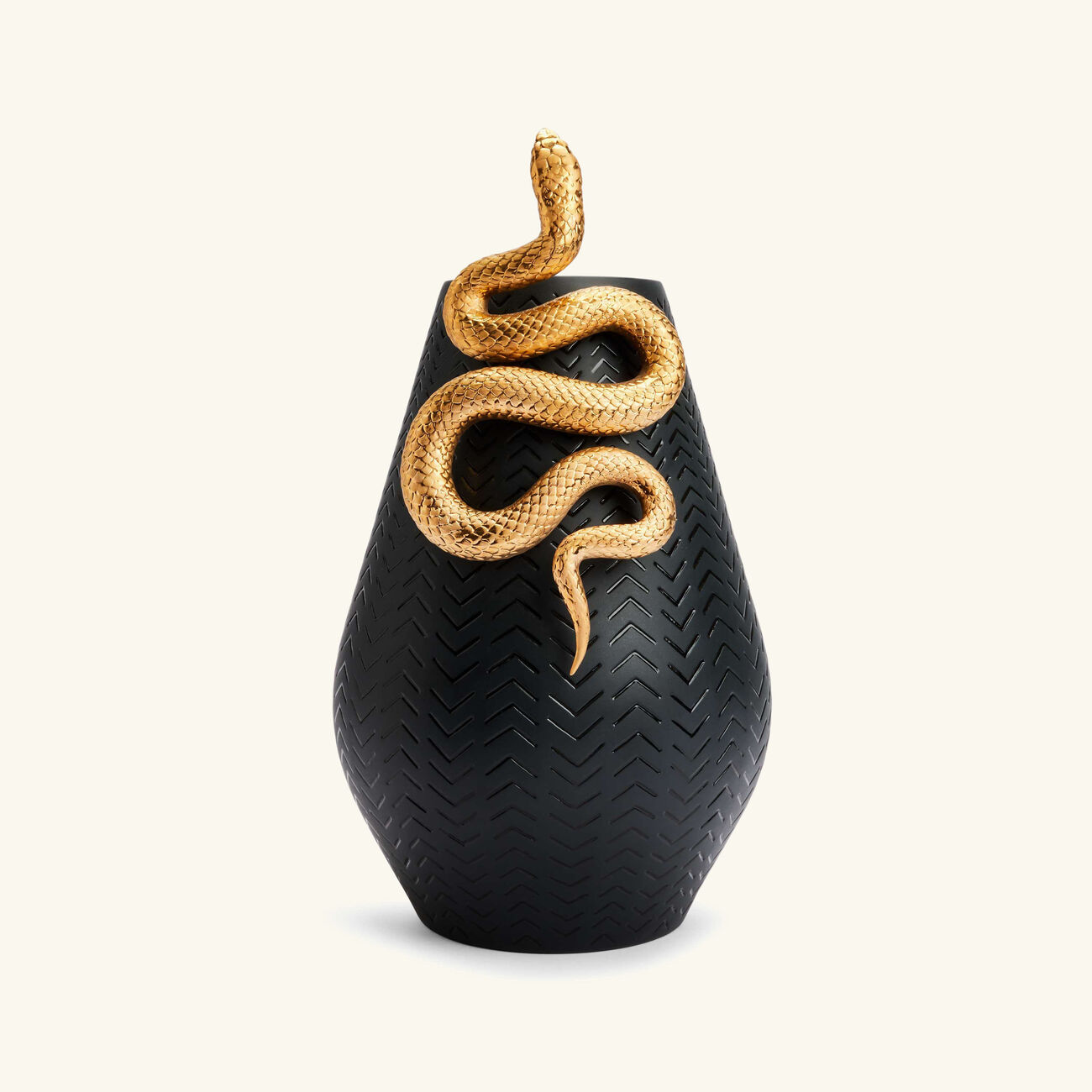 Snakes Vase Small Black lladro snakes vase small black