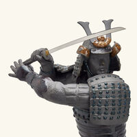 lladro samurai warrior sculpture large black