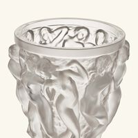 lalique bacchantes vase medium clear