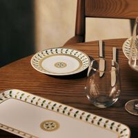 bernardaud constance bread butter plate round green 16cm