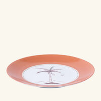 marie daage bamboo colonies dessert plate round pink 21cm