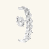christofle babylone t bar ear cuff sterling silver
