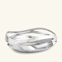 جورج جنسن طبق كوبرا للخبز والفاكهة مستدير شفاف