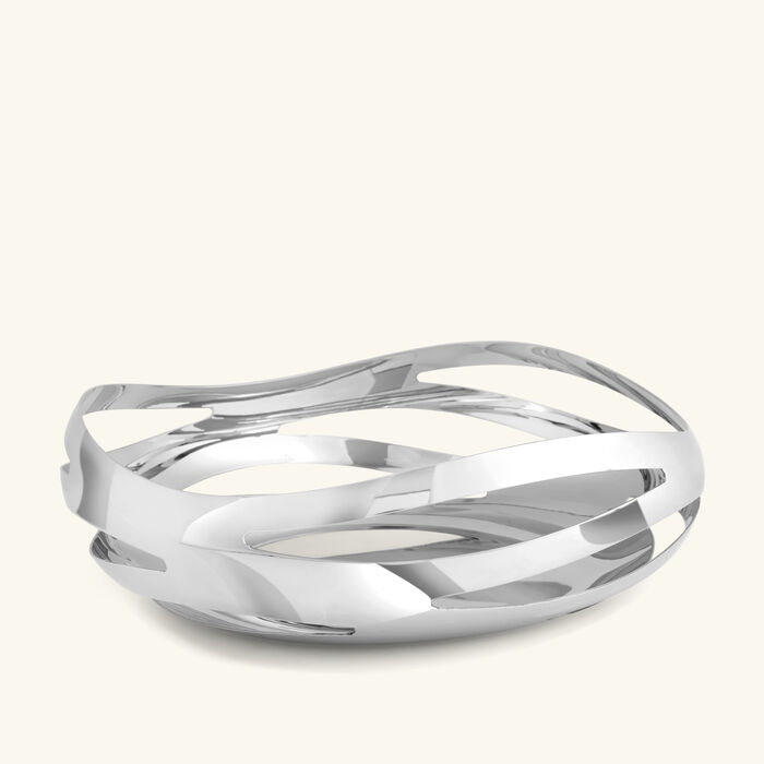 جورج جنسن طبق كوبرا للخبز والفاكهة مستدير شفاف