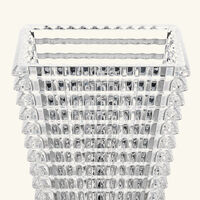 baccarat eye vase rectangular medium clear